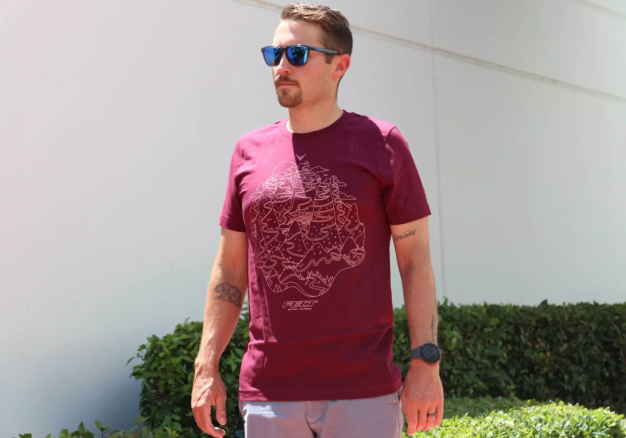 Felt Bicycles Fondo Maroon T-Shirt | Men's 2 Felt Bicycles Fondo Maroon T-Shirt | Men's - Image 2