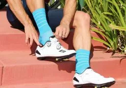 Felt Bicycles Felt 6" Socks - Hi-Vis Blue -Felt Bicycles Sales blue sock 1